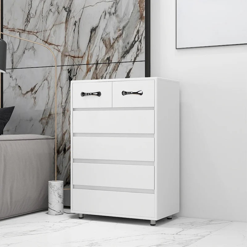 Large storage space dresser with 6 drawers for living room,bedroom