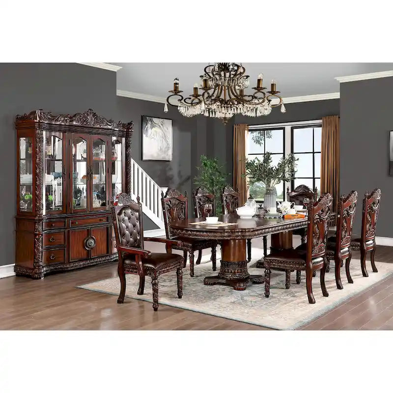 Traditional Cherry 120-inch Expandable Dining Table