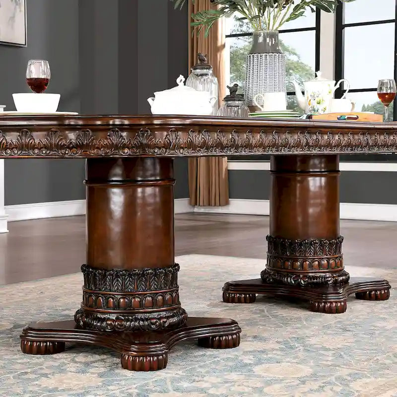 Traditional Cherry 120-inch Expandable Dining Table