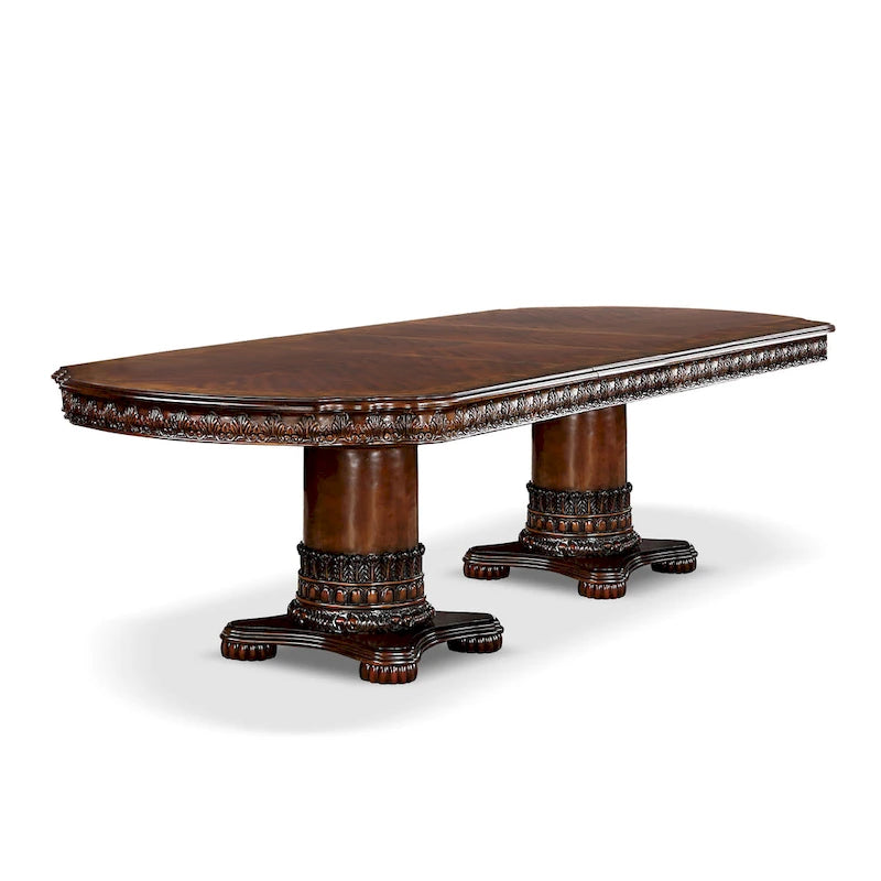 Traditional Cherry 120-inch Expandable Dining Table