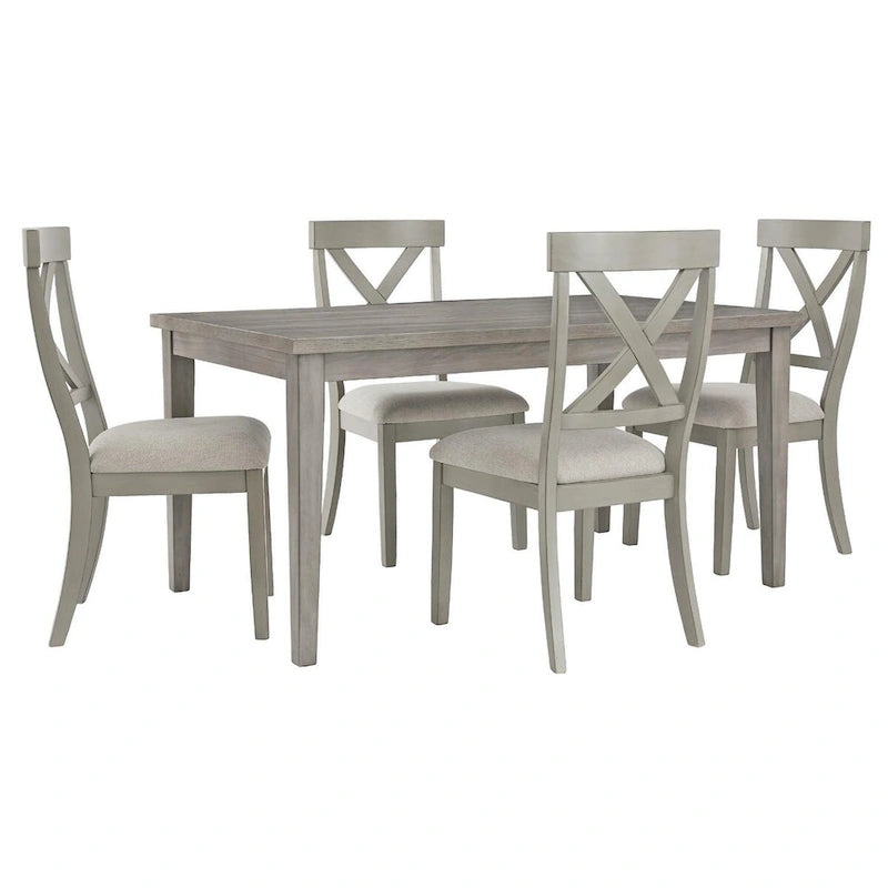 Gray Rectangular Dining Table