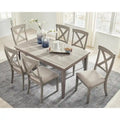 Gray Rectangular Dining Table