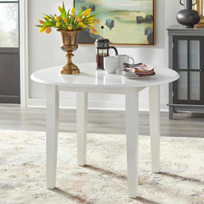 Solid Wood Drop Leaf Dining Table