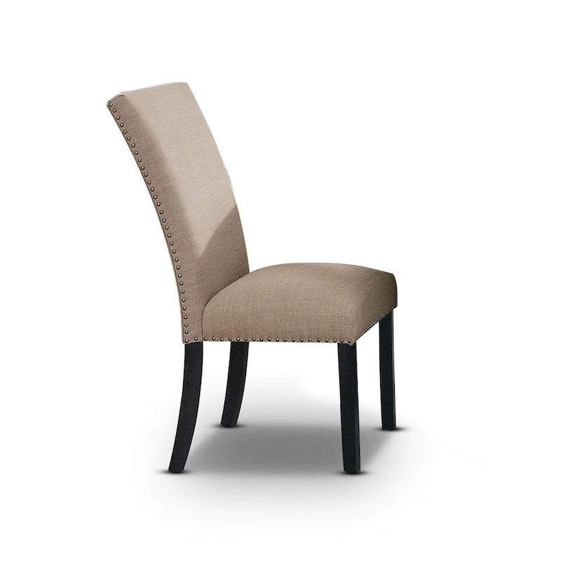 Modern Nailhead Dining Side Chairs (Set of 2)
