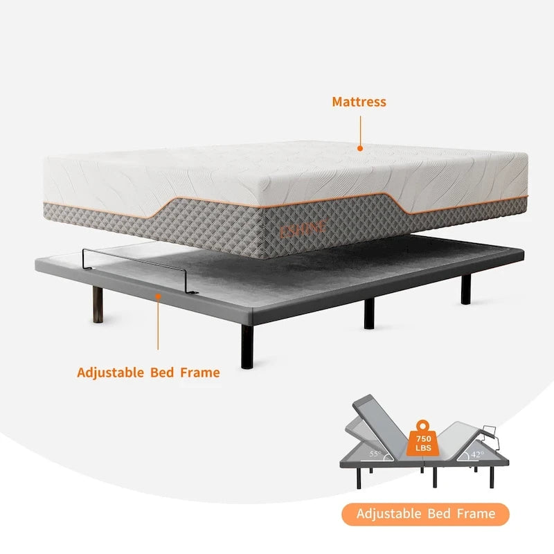 Electric Adjustable Bed Frame with Massage