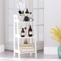 3-Tier Freestanding Ladder Shelf, White