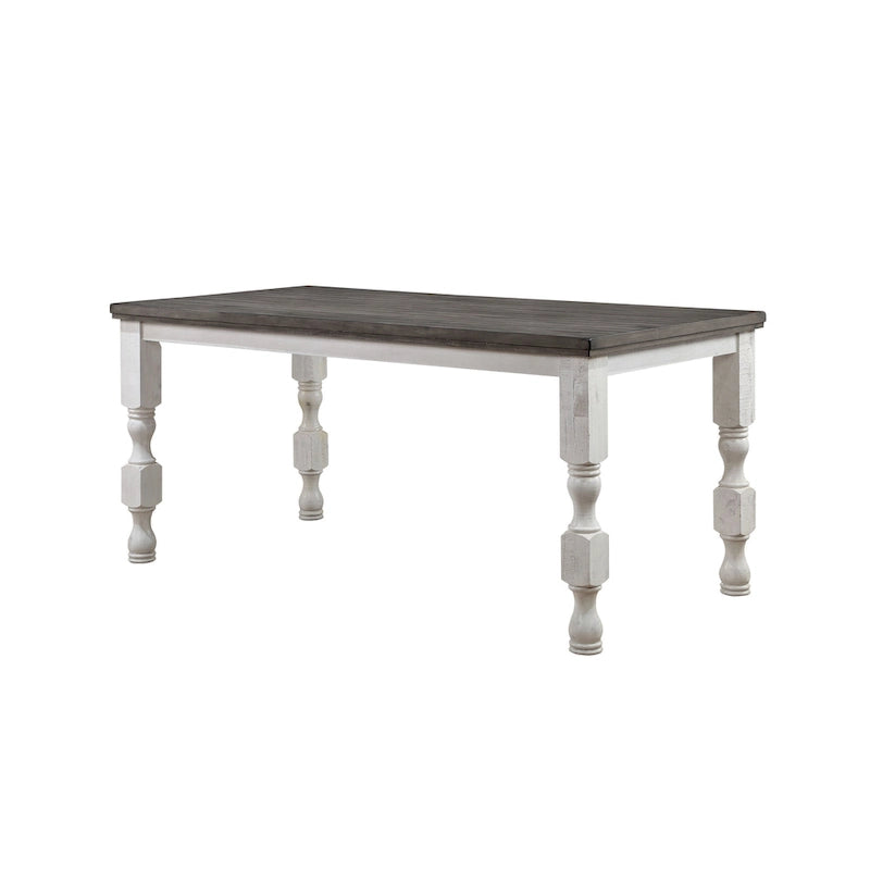Rustic Antique White 79-inch Counter Height Dining Table