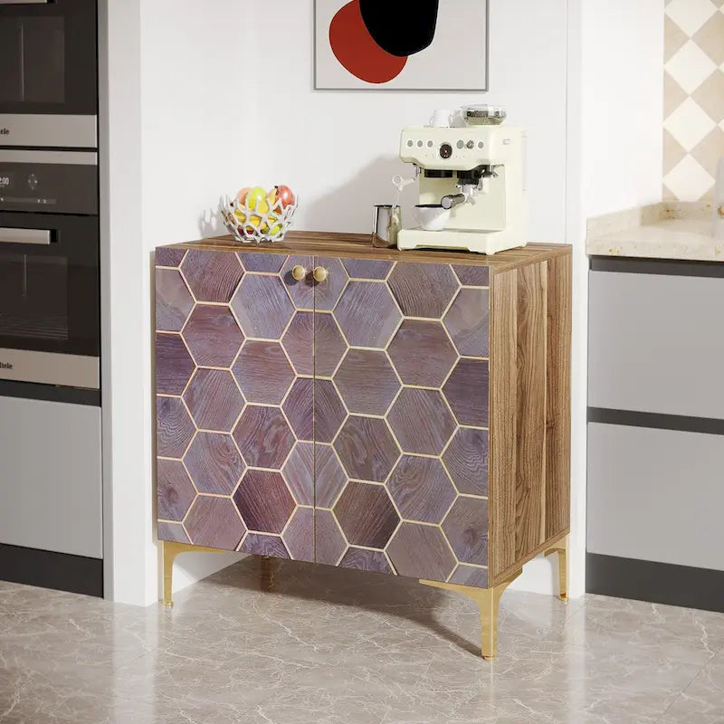 Modern Buffet Sideboard Cabinet with Storage for Dining Room (Set of 2)