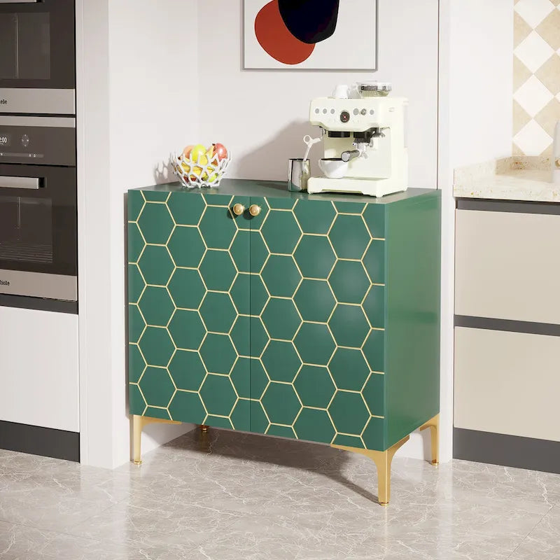 Modern Buffet Sideboard Cabinet with Storage for Dining Room (Set of 2)