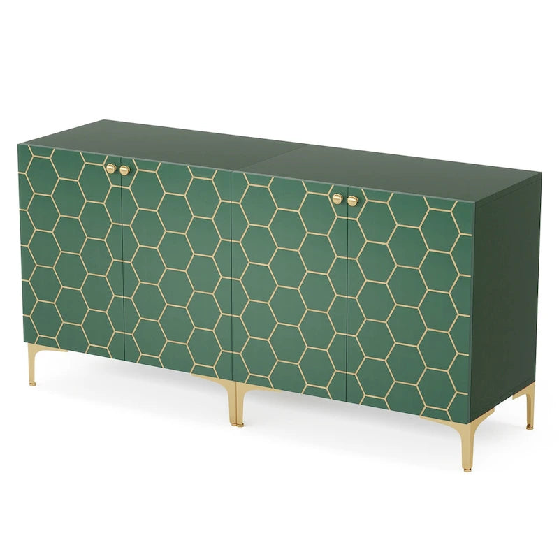 Modern Buffet Sideboard Cabinet with Storage for Dining Room (Set of 2)