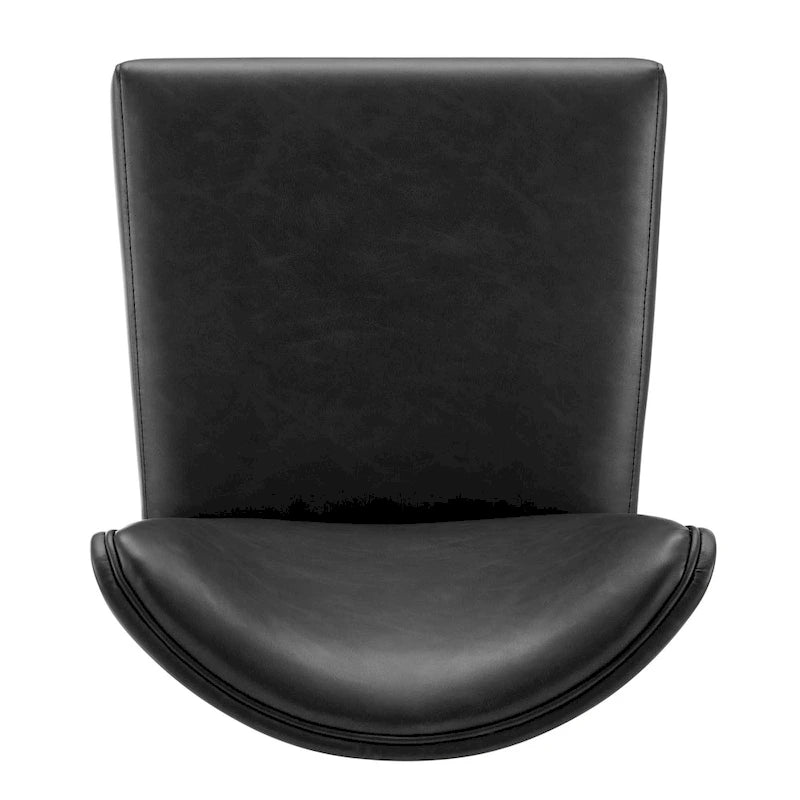 Wingback Faux Leather Counter Stool