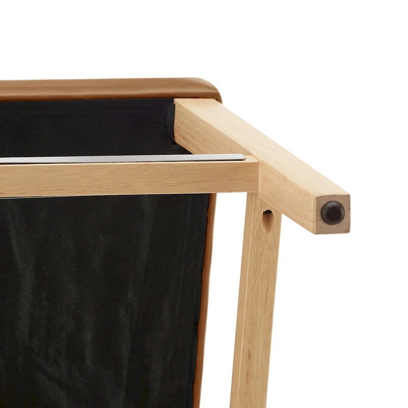 Wingback Faux Leather Counter Stool