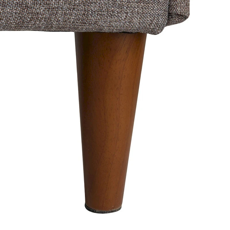 Upholstered Storage Bench with Solid Wood Legs, 50"