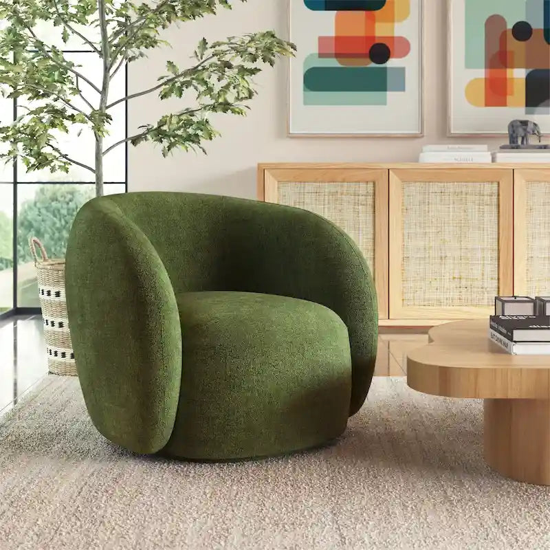 Barrel Swivel Lounge Chair