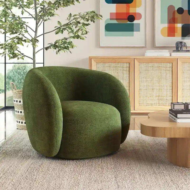 Barrel Swivel Lounge Chair