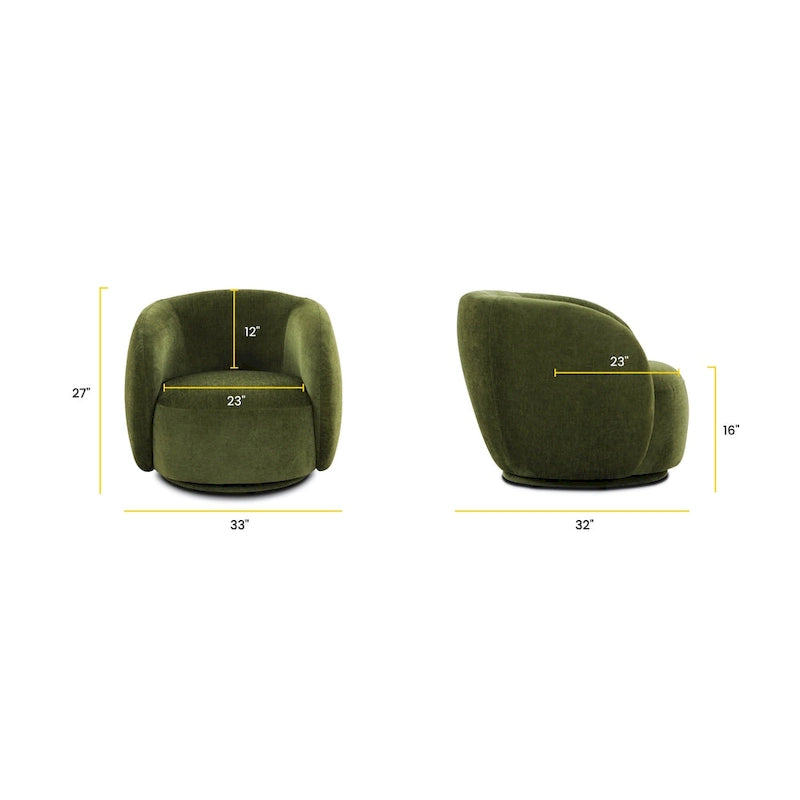 Barrel Swivel Lounge Chair