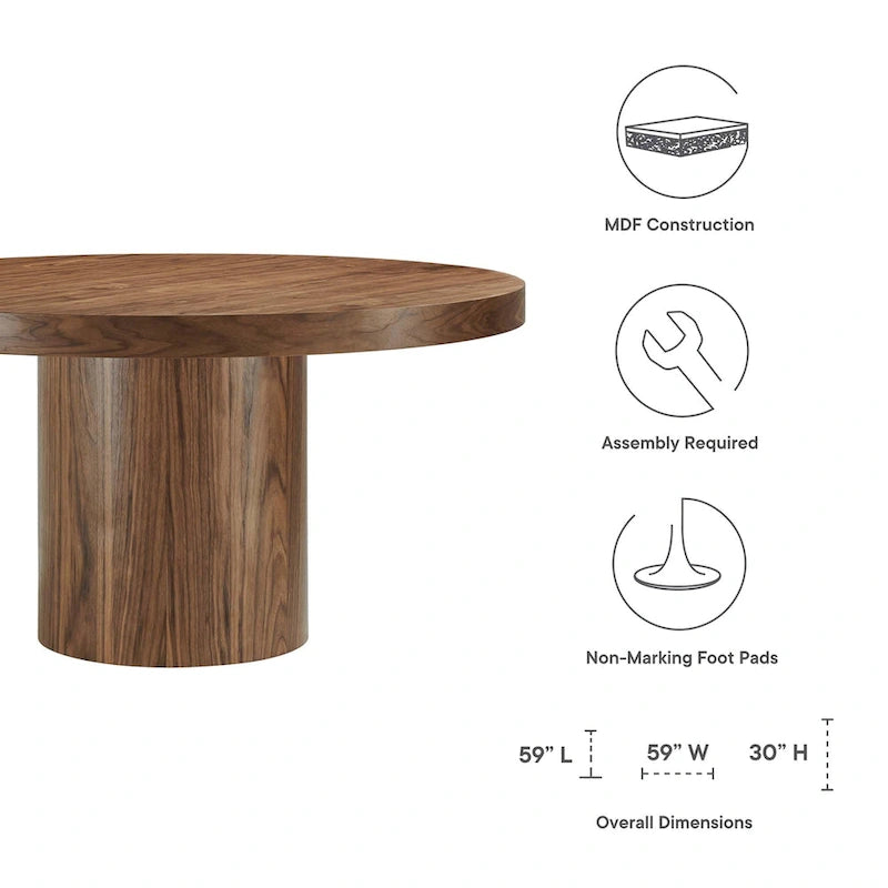 60-inch Round Dining Table