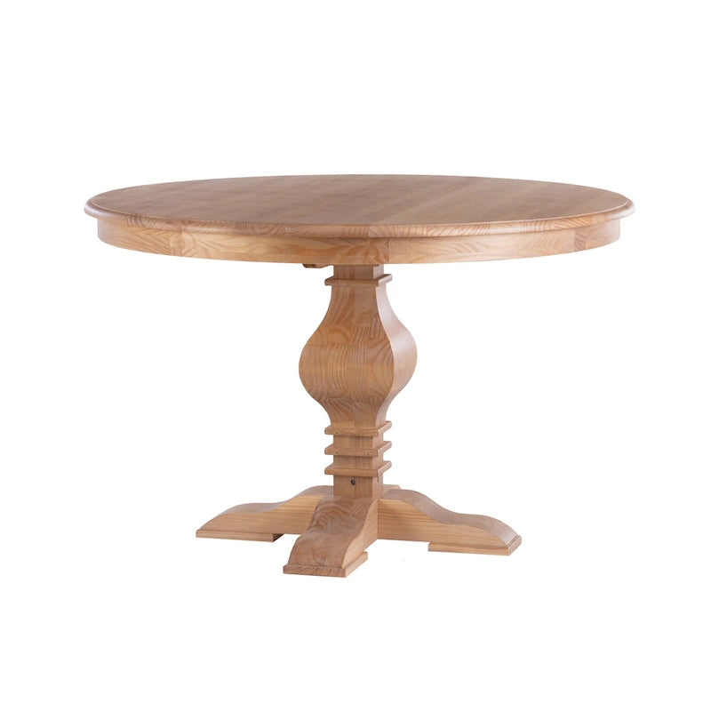 Rustic Solid Wood Round Dining Table