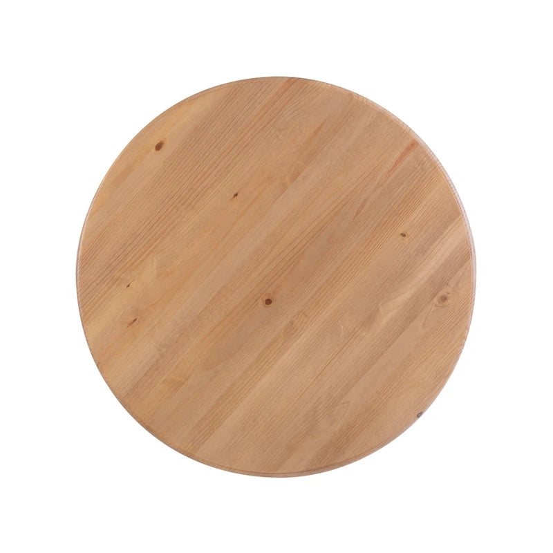 Rustic Solid Wood Round Dining Table