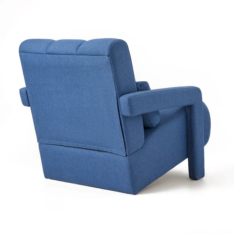 Modern Upholstered accent chair, Comfortable Linen Fabric with a pillow for Living room,bedroo,mLinen
