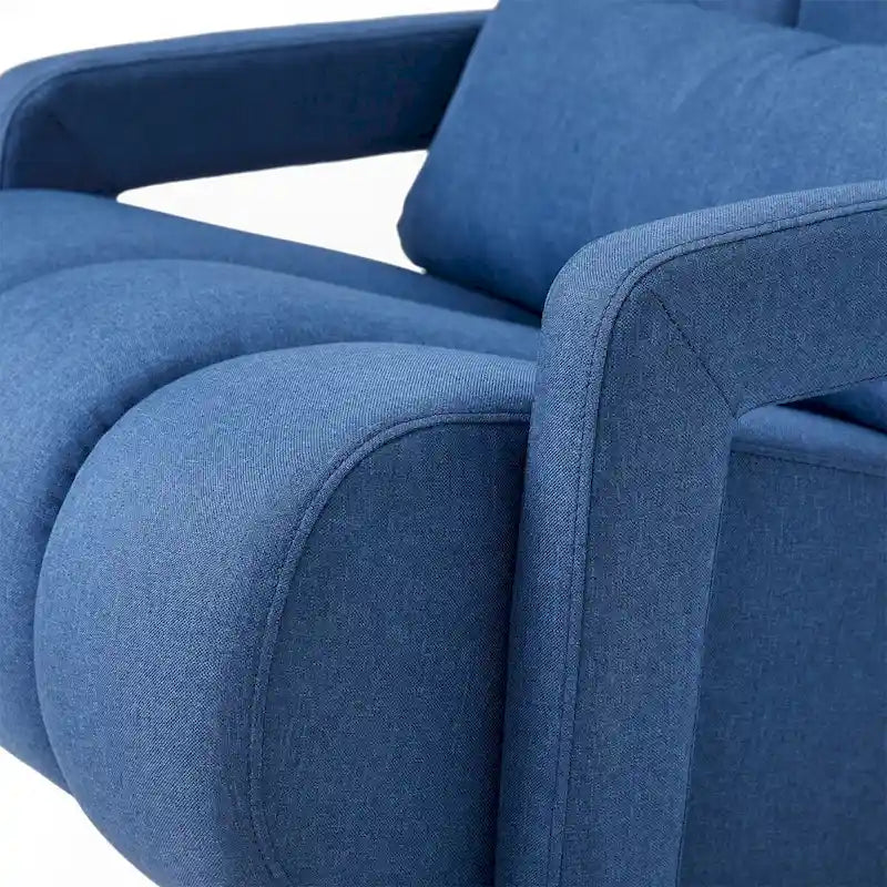 Modern Upholstered accent chair, Comfortable Linen Fabric with a pillow for Living room,bedroo,mLinen
